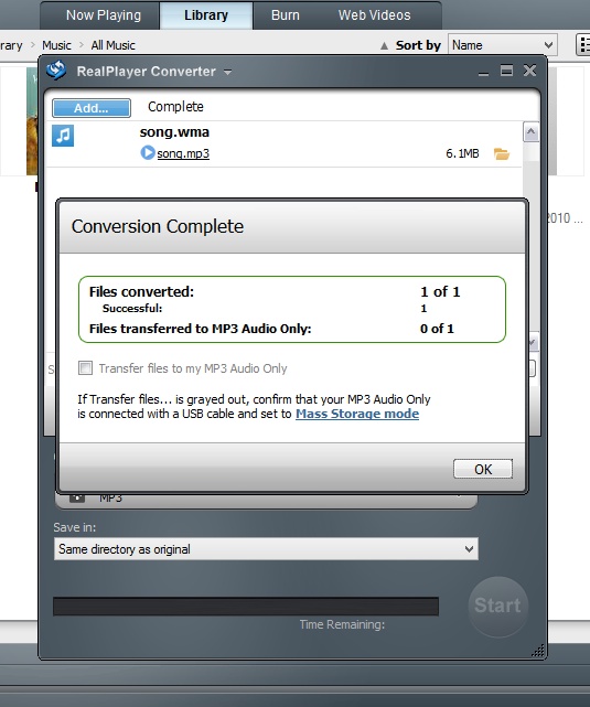 convert wma to mp3 realplayer