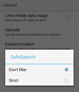 Android Safe Search