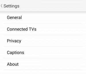 Android YouTube Settings
