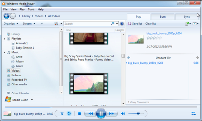 Windows Media Player library