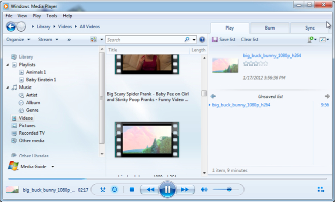 windows media player codec update 2012