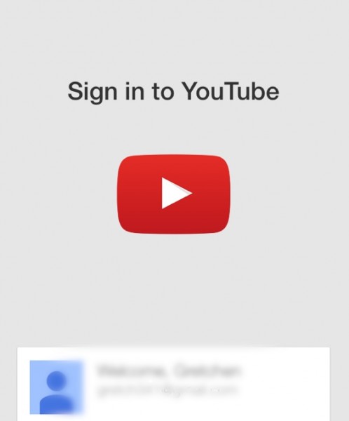 sign in iphone youtube app